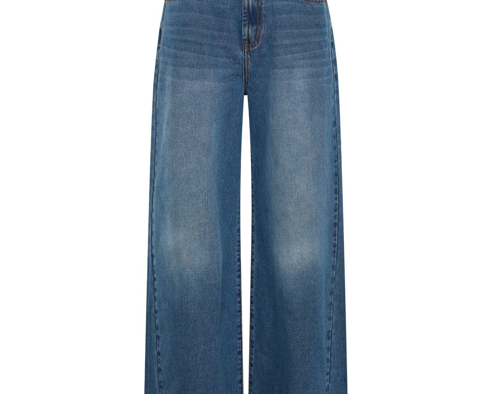 Love Machines High Waist Super Wide Leg Denim Jeans - Pacifica