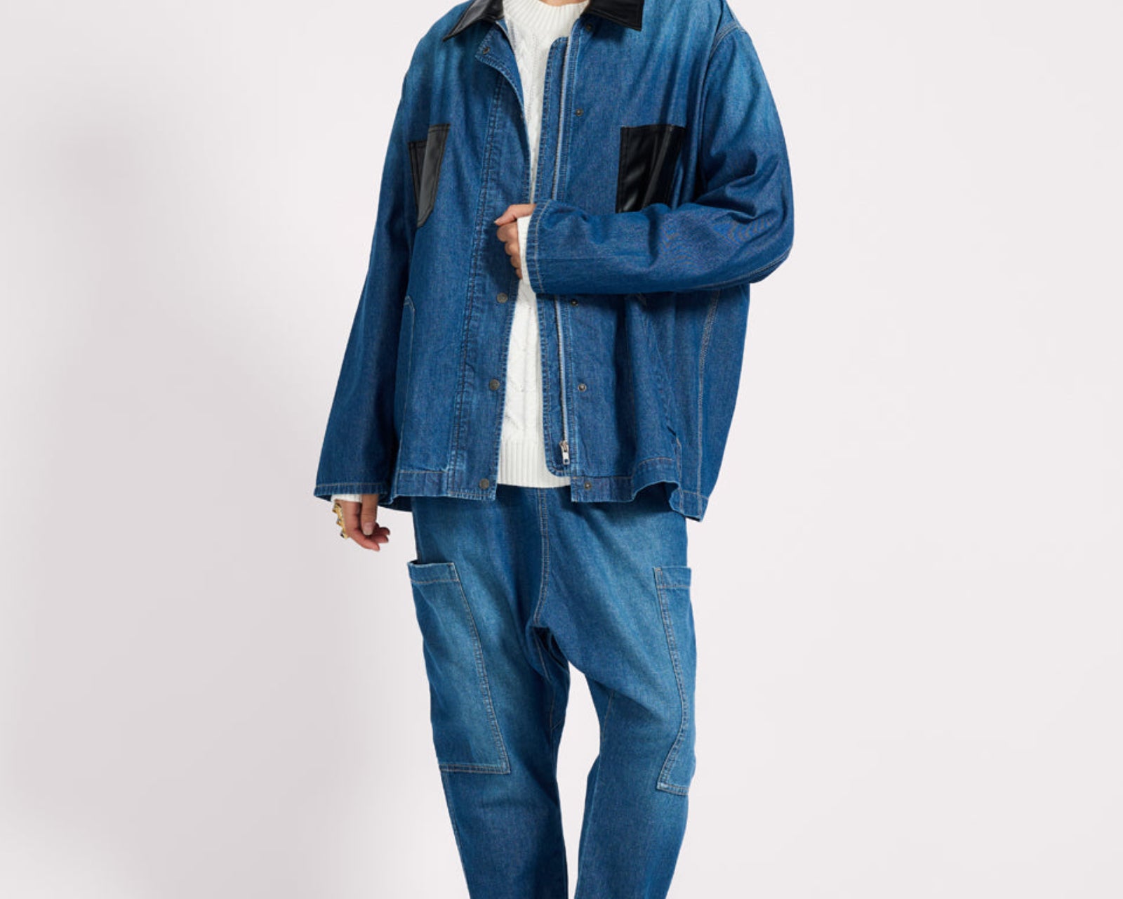 My Boyfriends Denim Shacket - Blue Pasadena