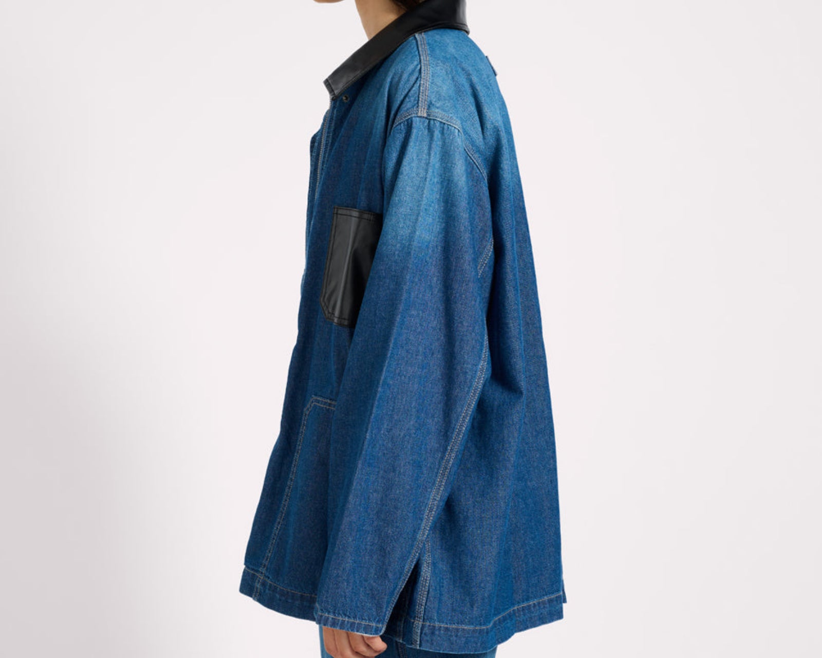 My Boyfriends Denim Shacket - Blue Pasadena