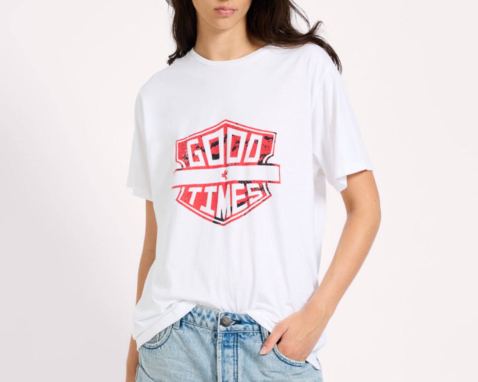 Good Times Boyfriend Tee - White