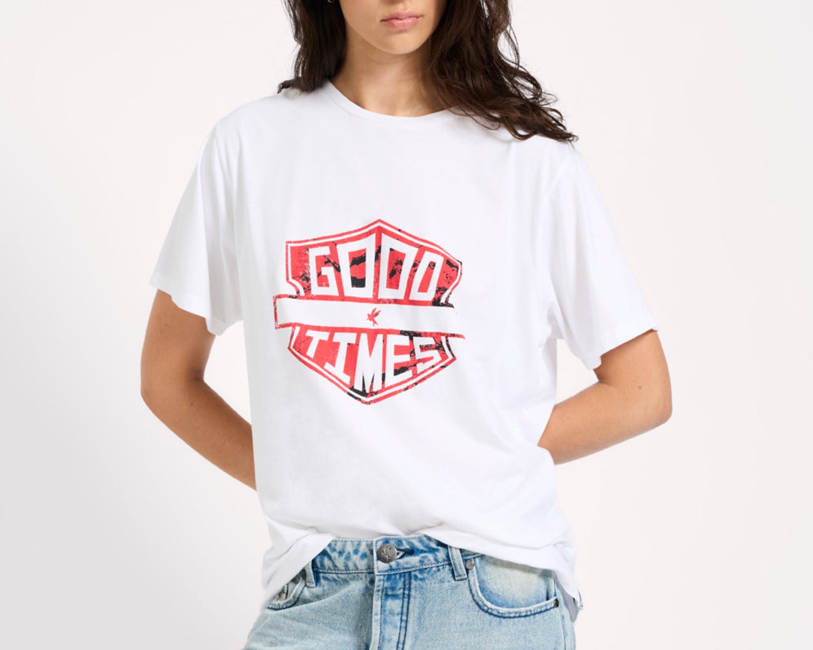 Good Times Boyfriend Tee - White