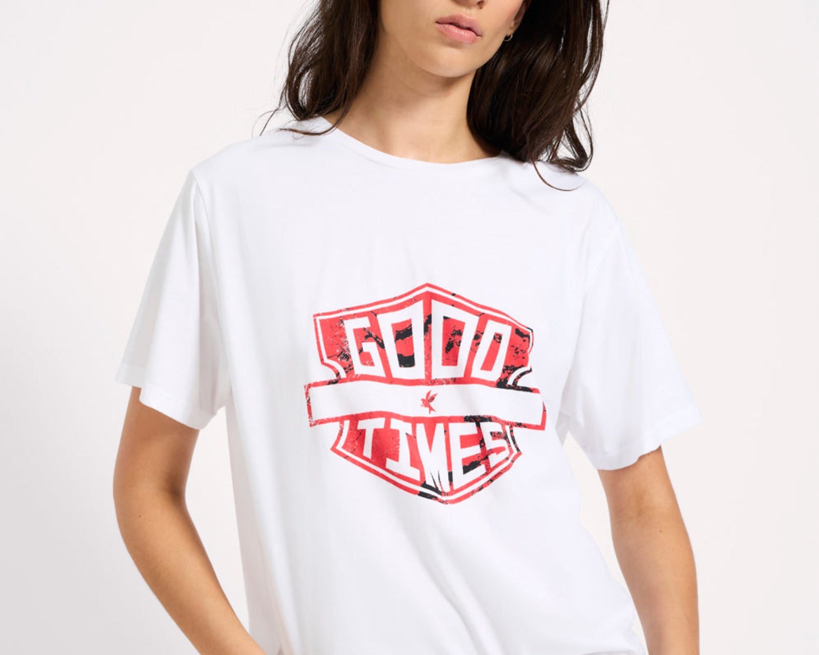 Good Times Boyfriend Tee - White