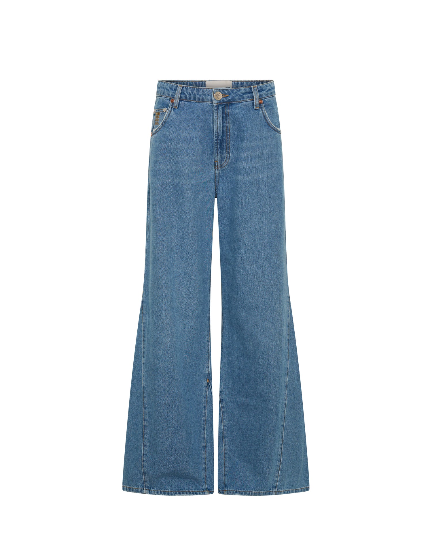 In Stock Cruisers Mid Waist Bootcut Flare Denim Jeans - New Blue