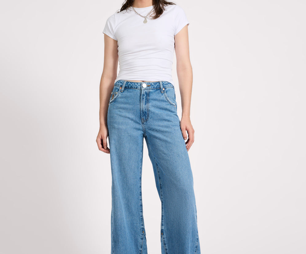 Cruisers Mid Waist Bootcut Flare Denim Jeans - New Blue