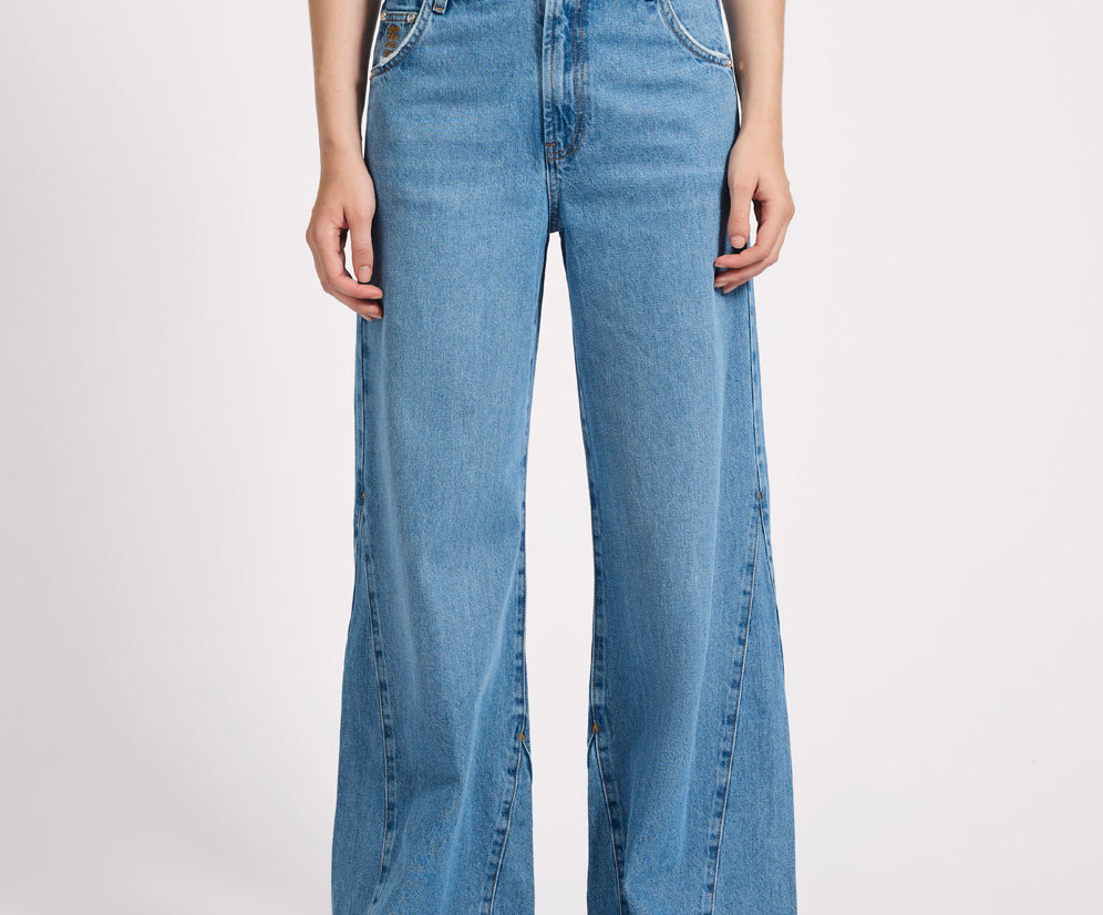 Cruisers Mid Waist Bootcut Flare Denim Jeans - New Blue
