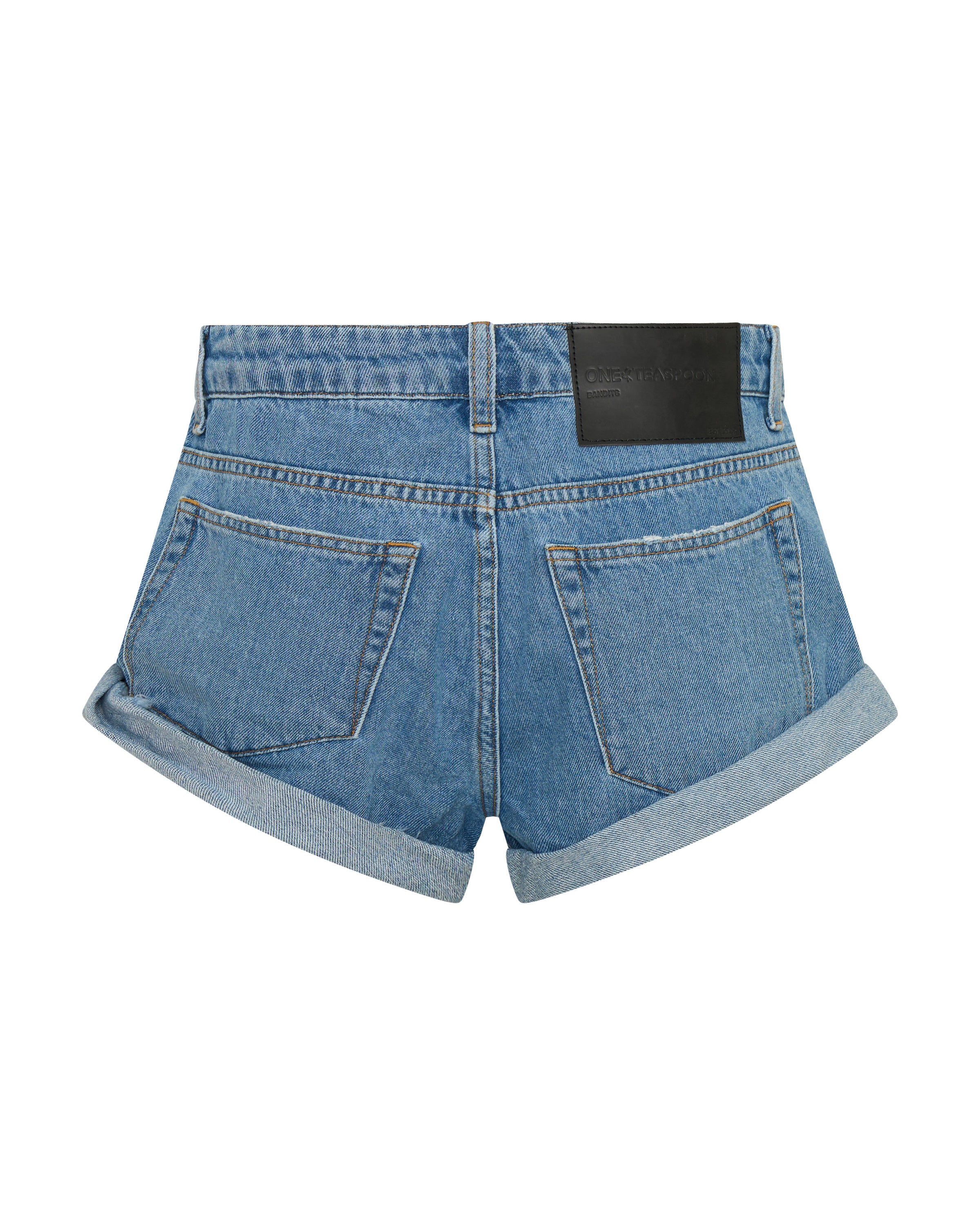 Bandits Low Waist Denim Shorts - New Blue | One Teaspoon