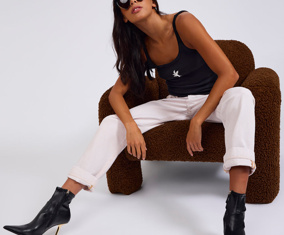 Bandits Low Waist Boyfriend Denim Jeans - Pink Tint