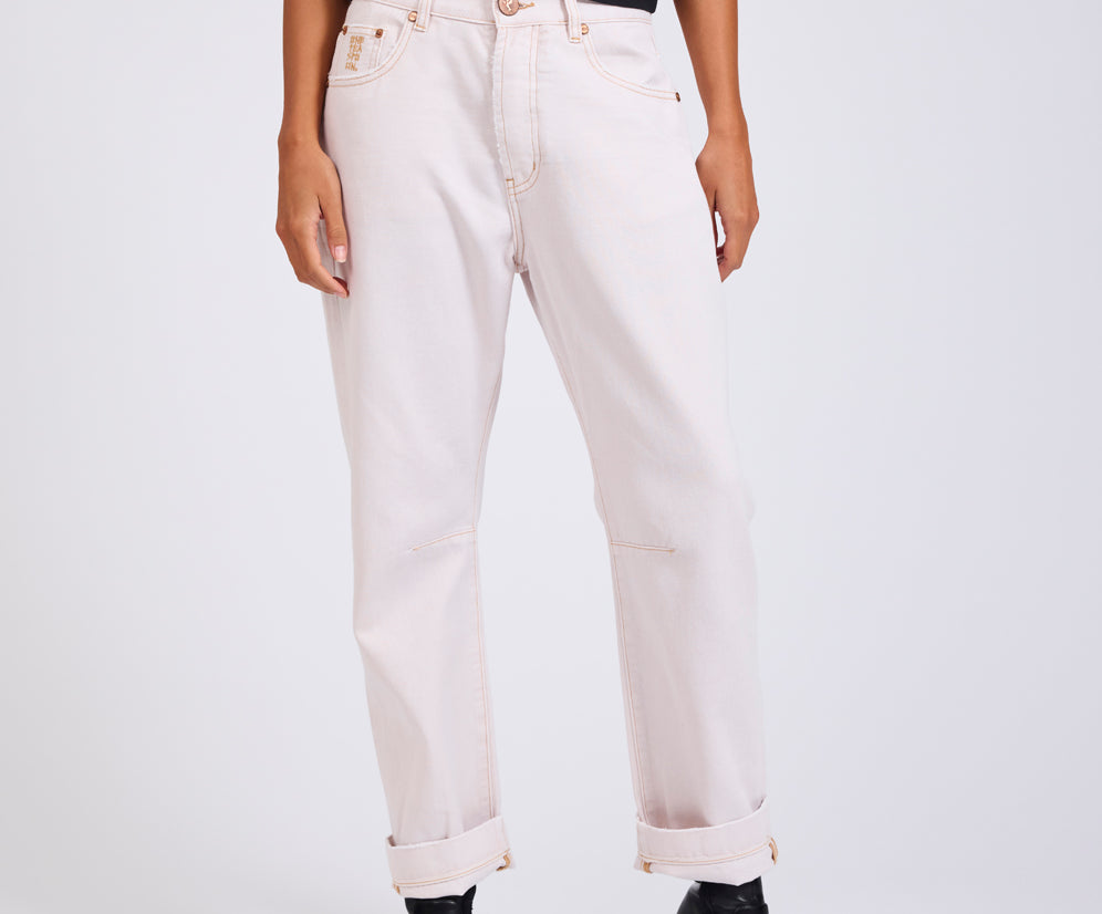 Bandits Low Waist Boyfriend Denim Jeans - Pink Tint