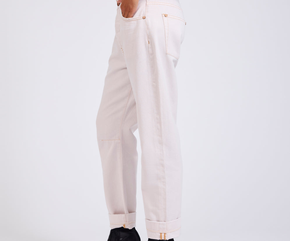 Bandits Low Waist Boyfriend Denim Jeans - Pink Tint