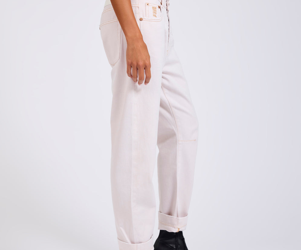 Bandits Low Waist Boyfriend Denim Jeans - Pink Tint