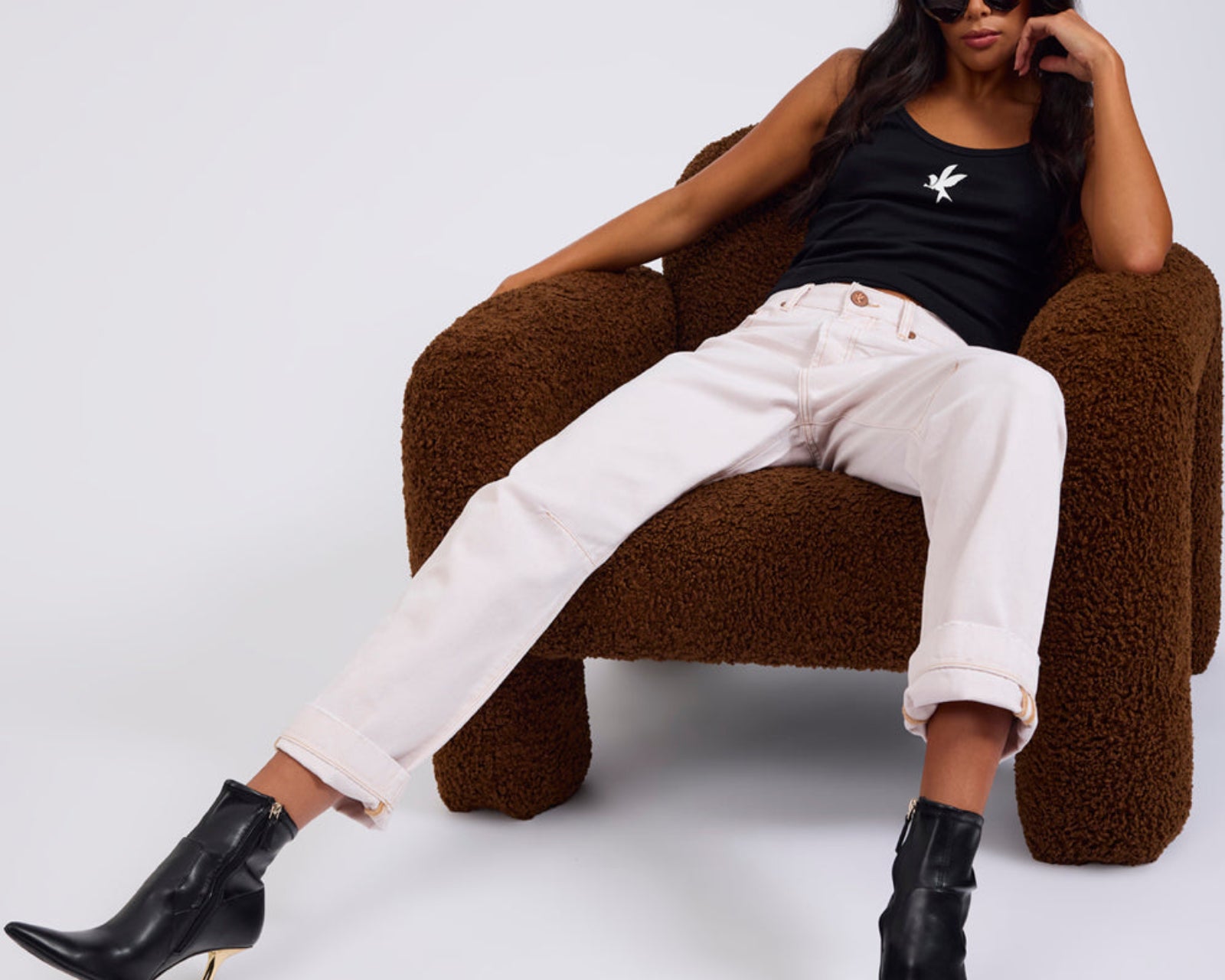 Bandits Low Waist Boyfriend Denim Jeans - Pink Tint