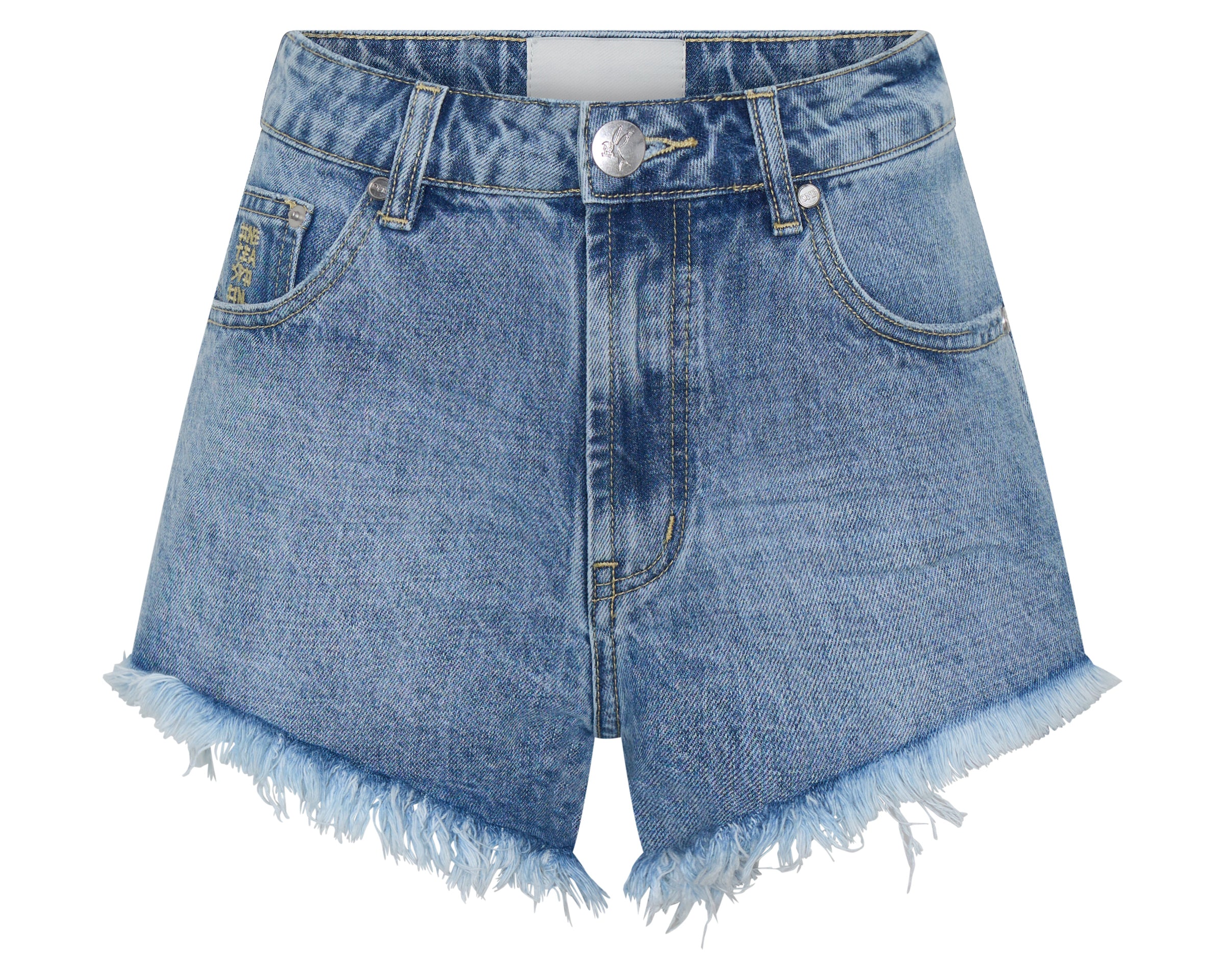 Renegades High Waist Denim Shorts - Pretty Blue