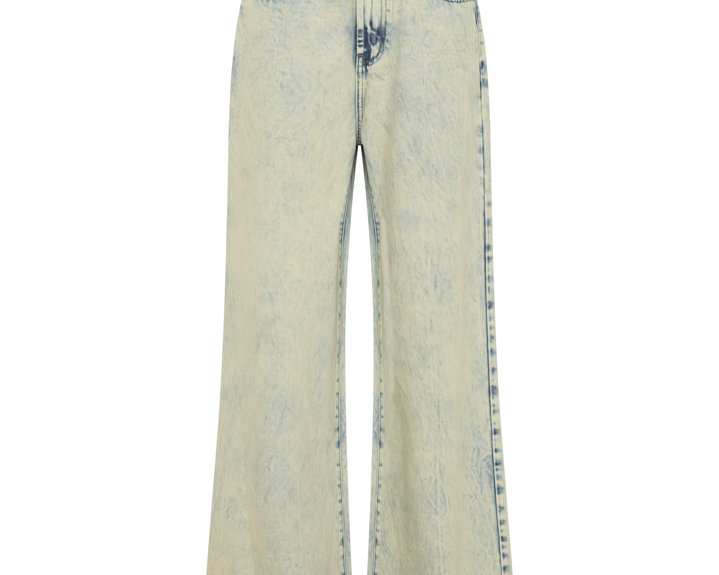 Love Machines Mid Waist Super Wide Leg Denim Jeans - Ambrosia Blue