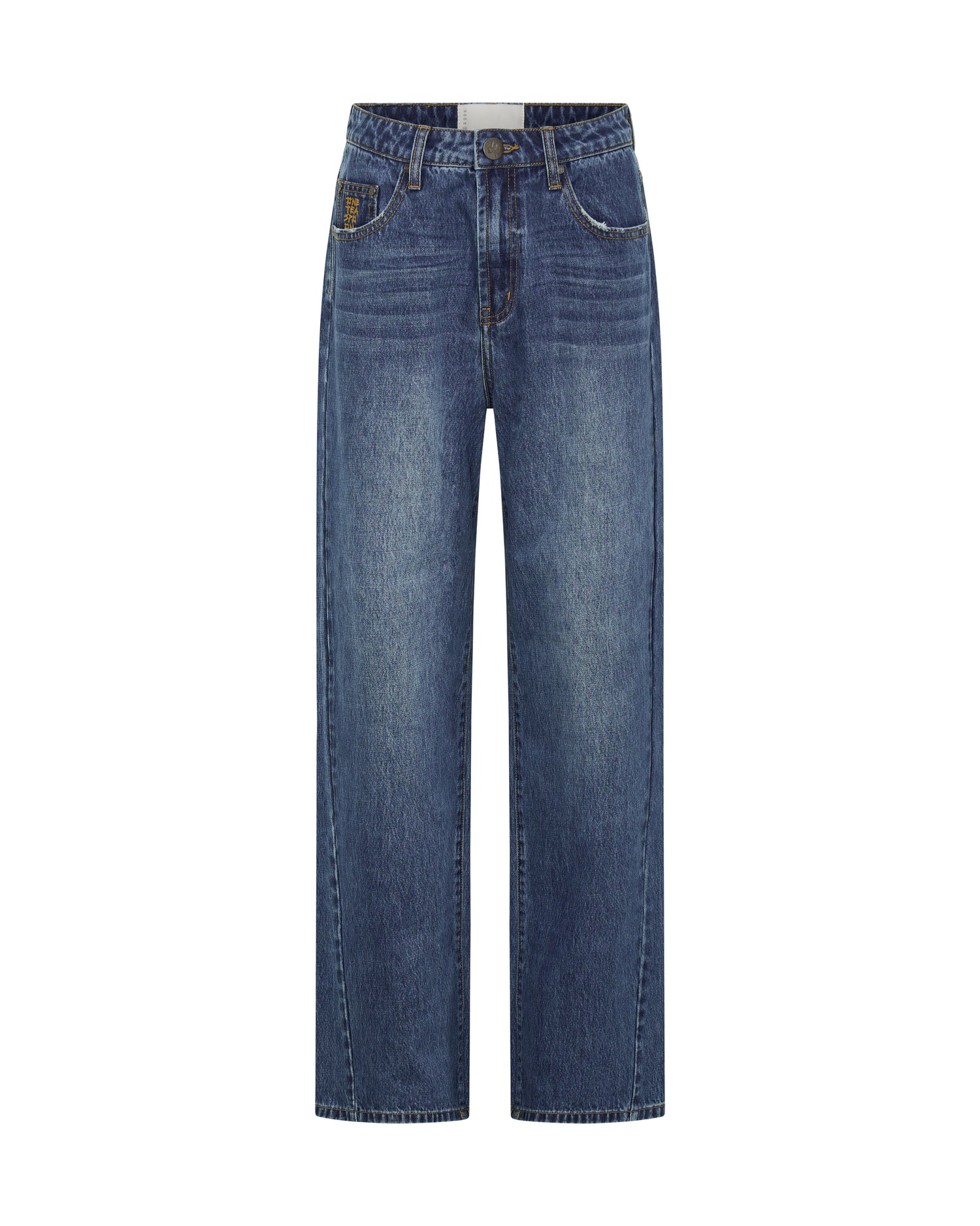 Baxters Mid Waist Wide Leg Denim Jeans - Blue Love