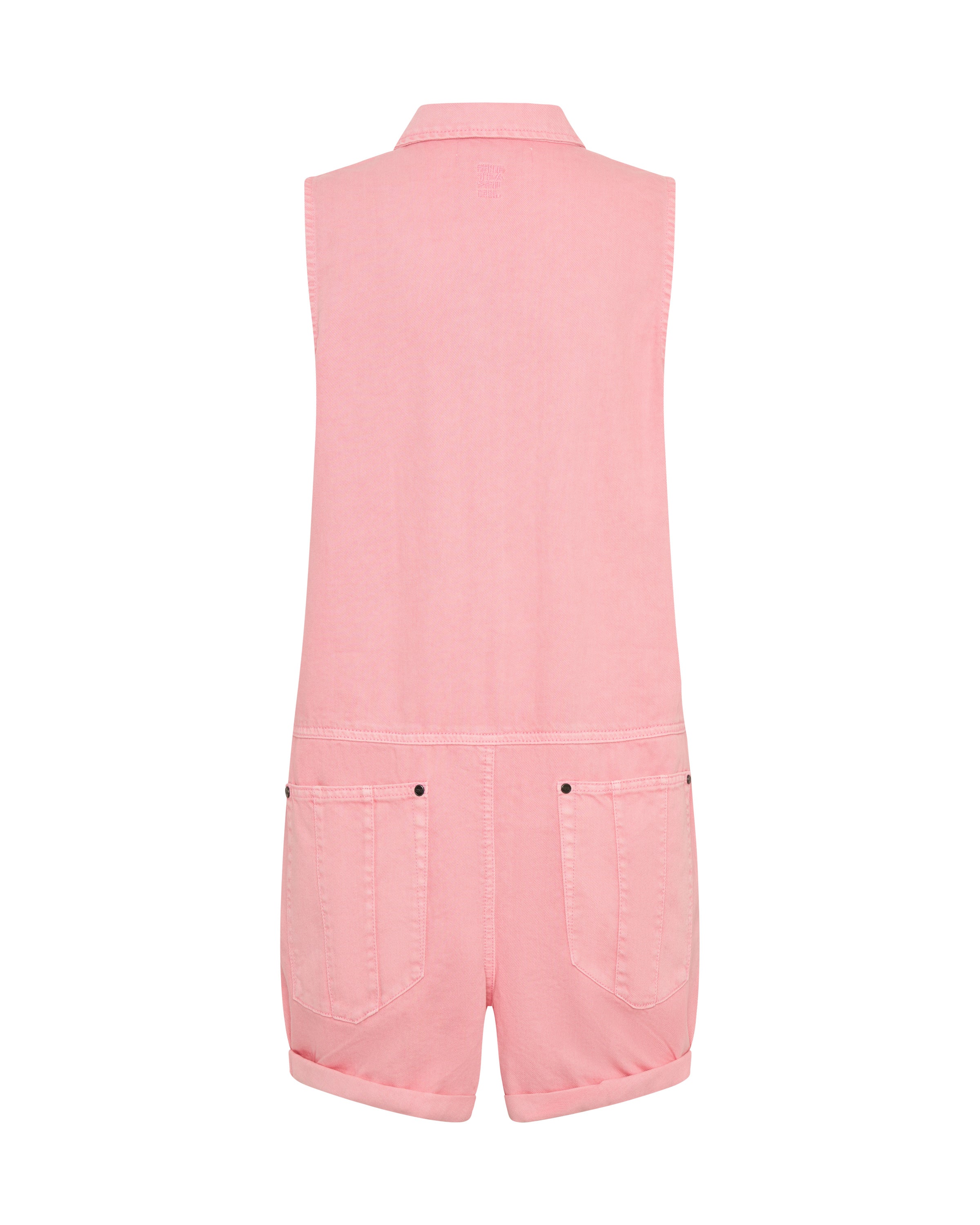 Braxton Mini Utility Denim Jumpsuit - Prism Pink | One Teaspoon