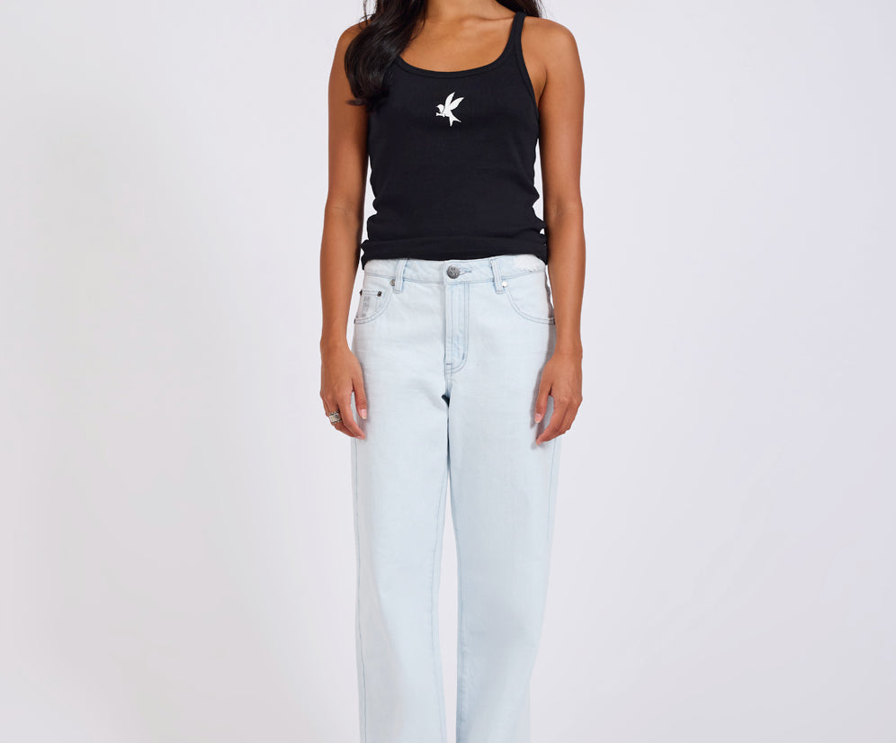 Low Riders Low Waist Wide Leg Denim Jeans - Xanthe