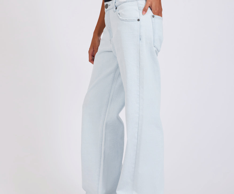 Low Riders Low Waist Wide Leg Denim Jeans - Xanthe