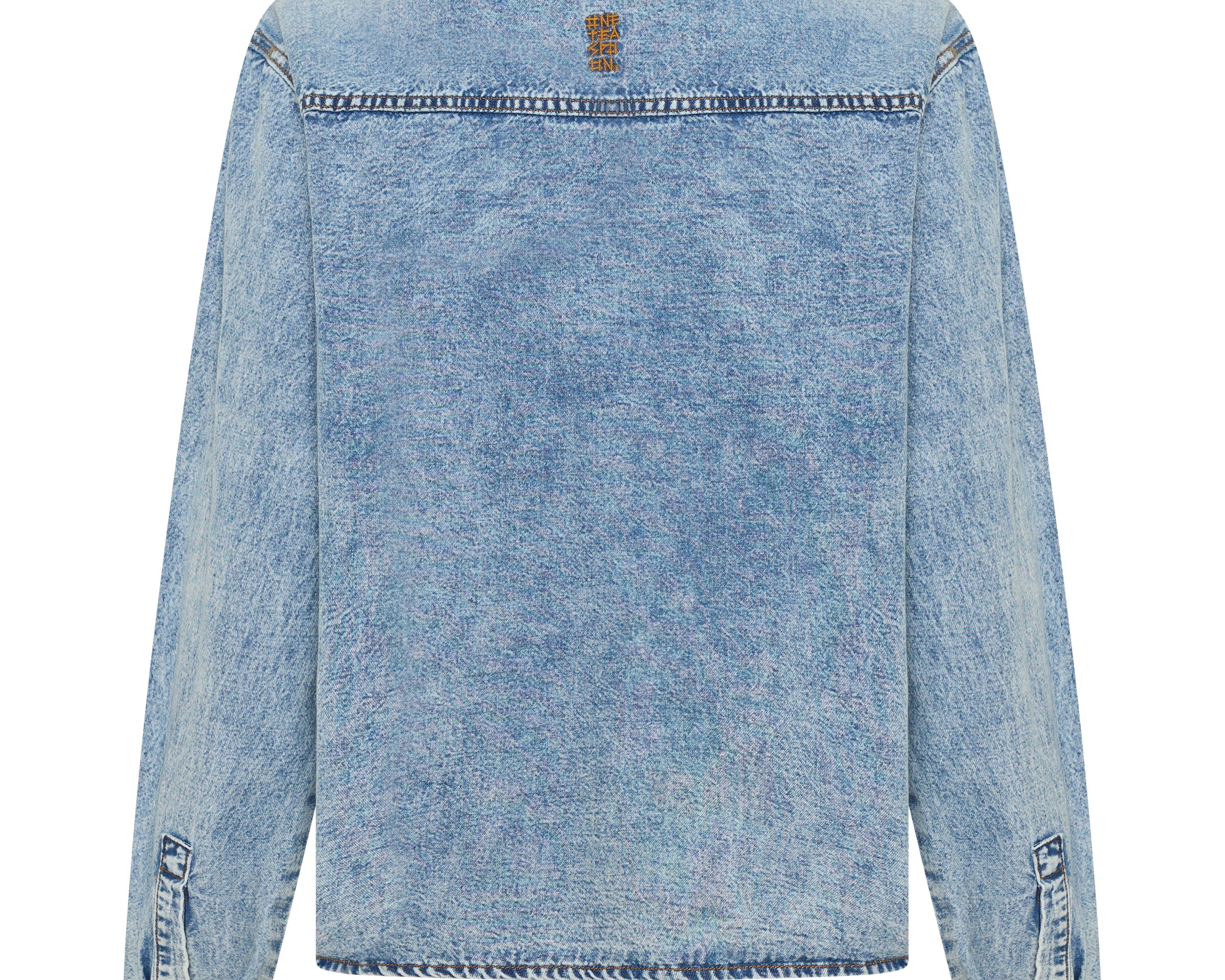 Nixie Classic Fit Denim Shirt - Acid Blue
