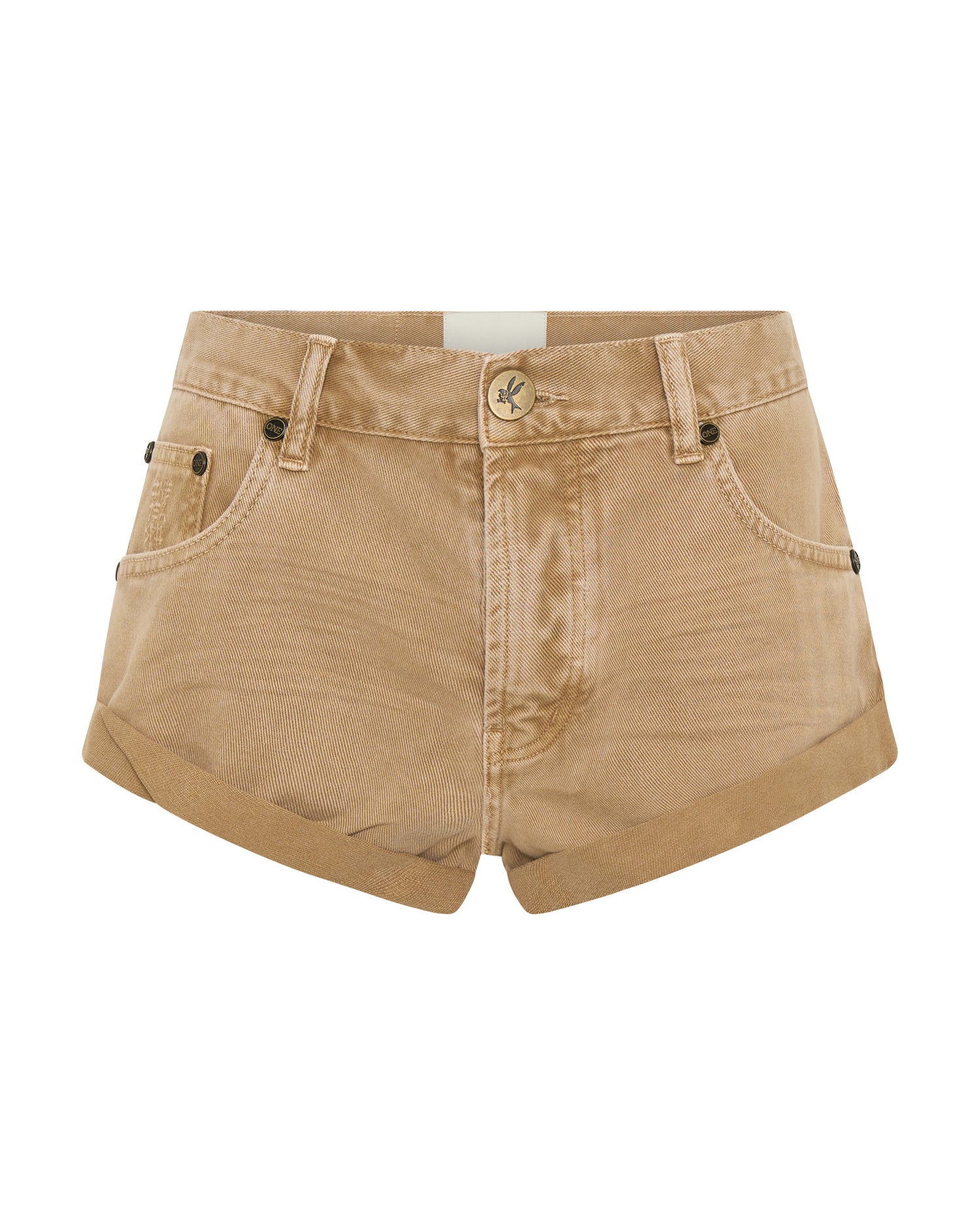 Products Bandits Low Waist Denim Shorts - Warm Tan