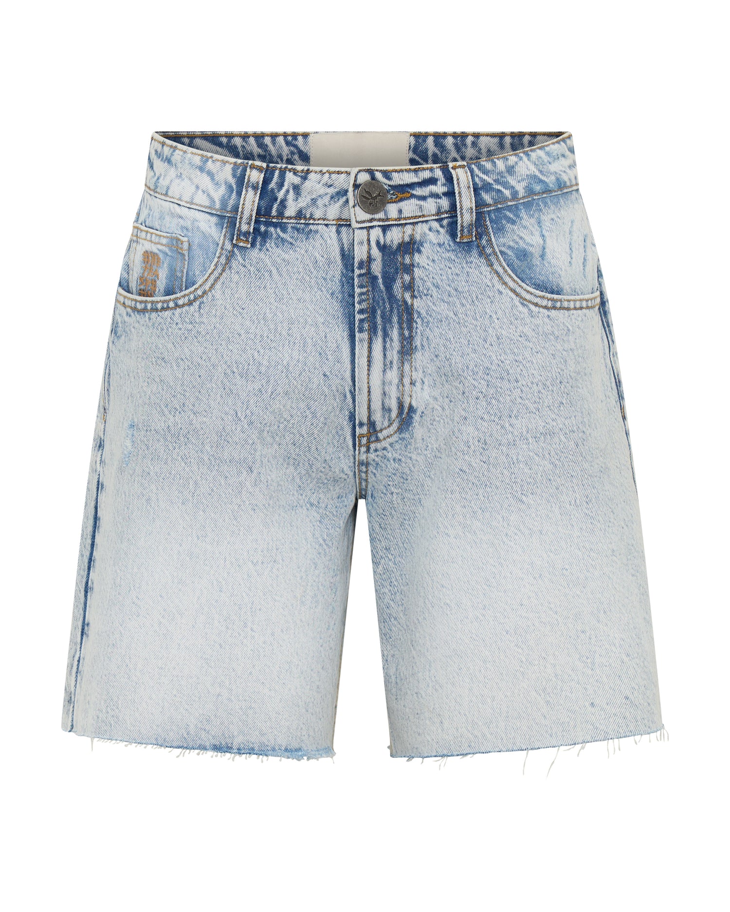 Jackson Mid Waist Wide Leg Shorts - Whisper Blue