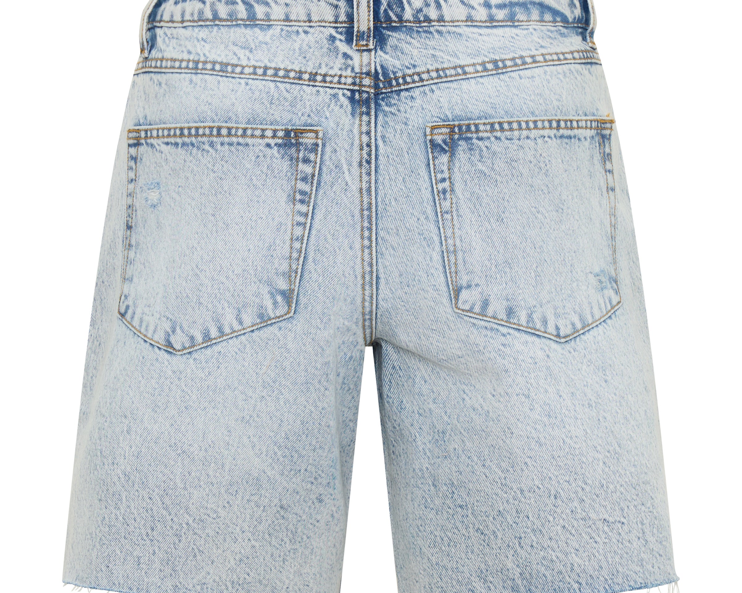 Jackson Mid Waist Wide Leg Shorts - Whisper Blue