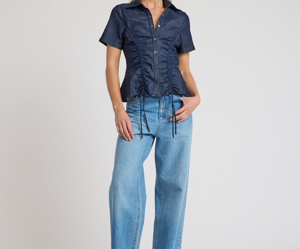 Baxters Mid Waist Wide Leg Denim Jeans - Endless Summer Blue