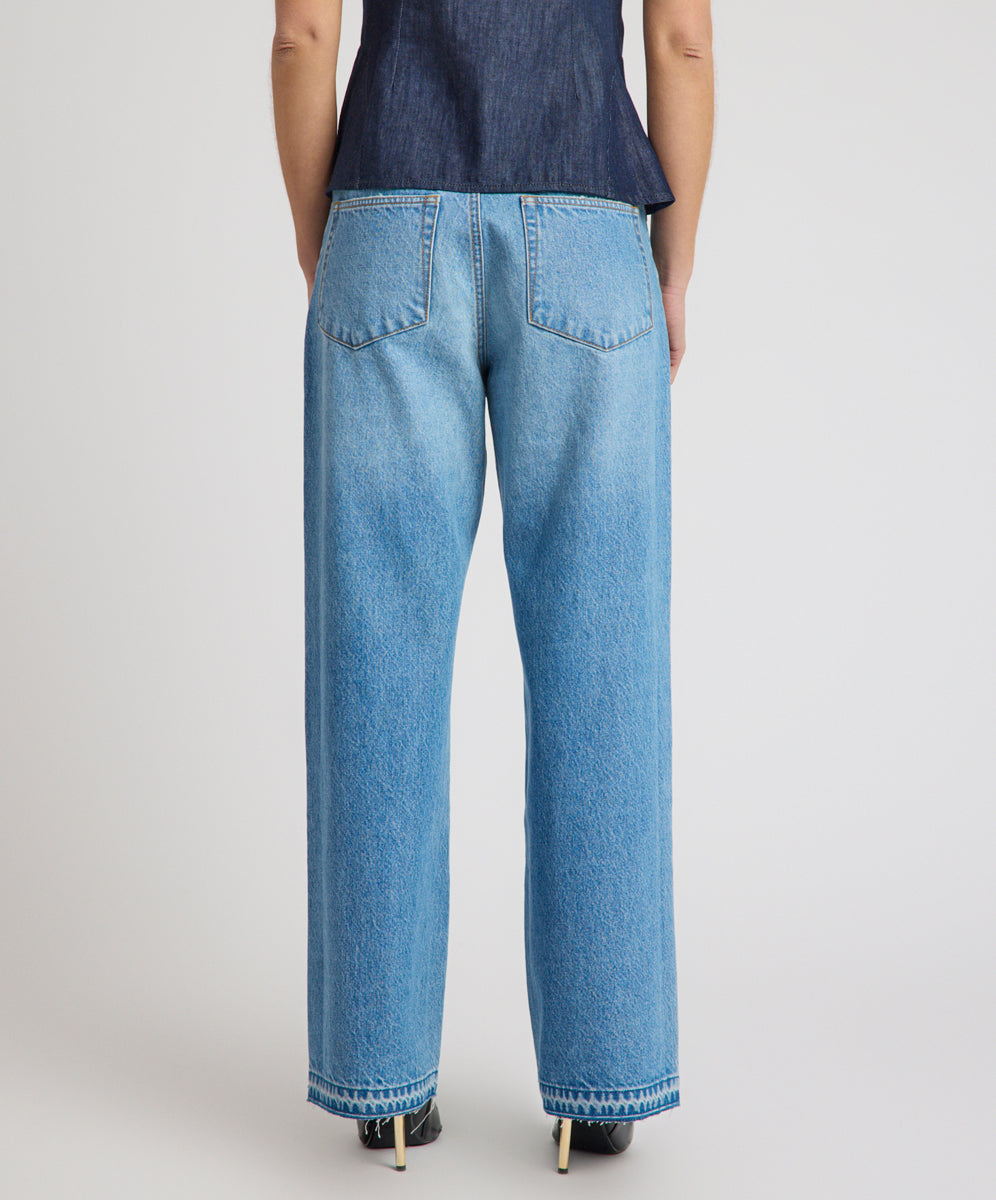 Baxters Mid Waist Wide Leg Denim Jeans - Endless Summer Blue