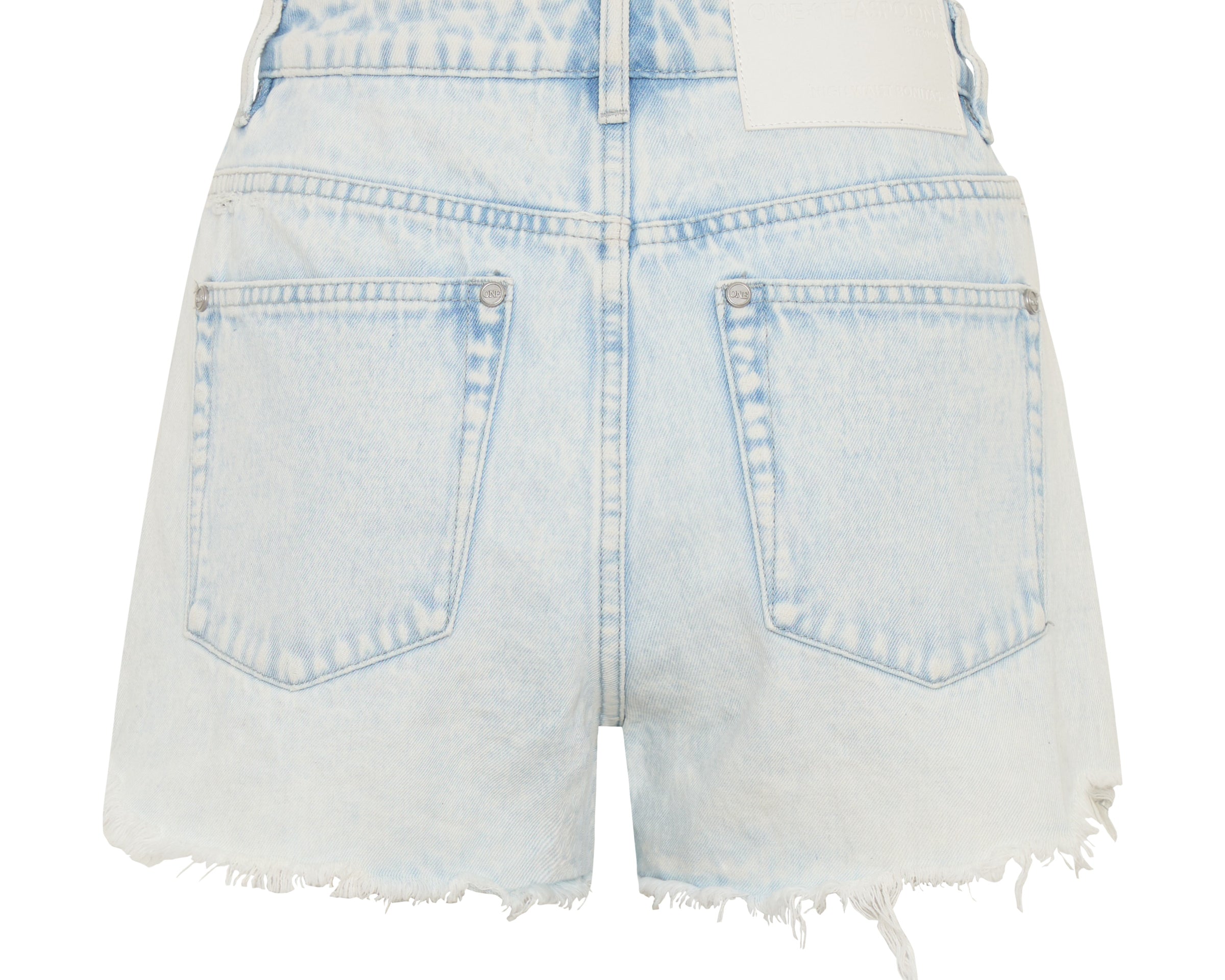 Bonitas High Waist Denim Shorts - Beach Blue