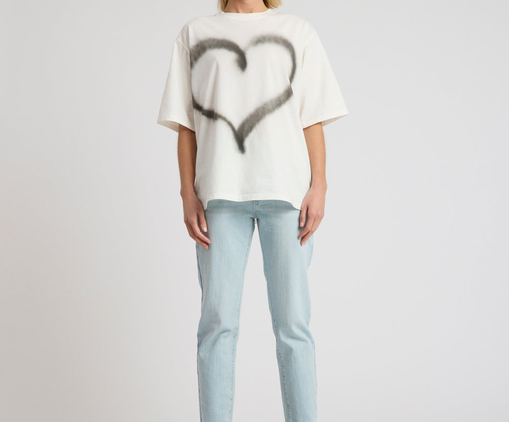 Slims Heart High Waist Cropped Slim Fit Denim Jean - Sea Mist Blue