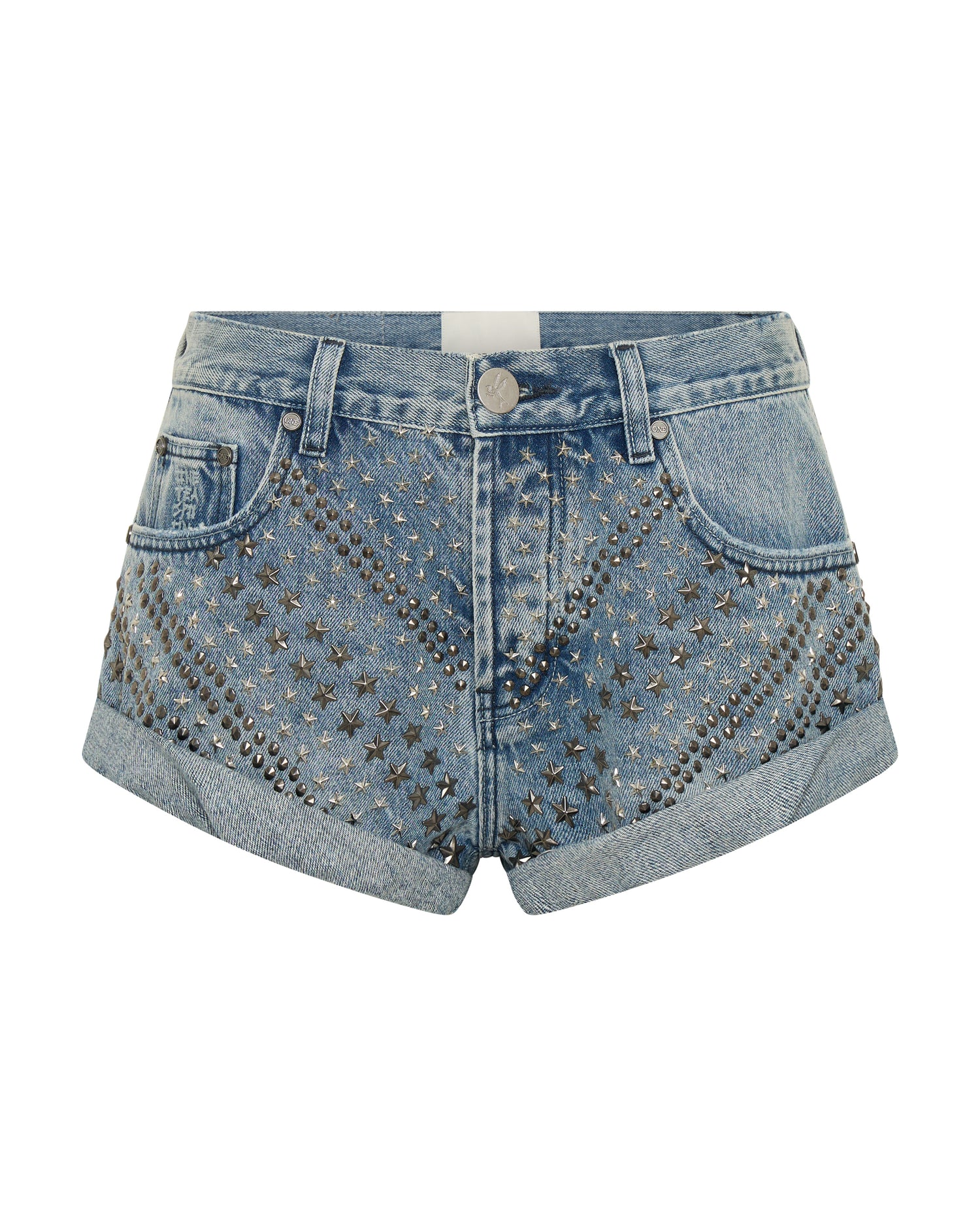 Jordan's Picks 25th Anniversary Limited Edition Bandits Low Waist Studded Denim Shorts - Salty Dog