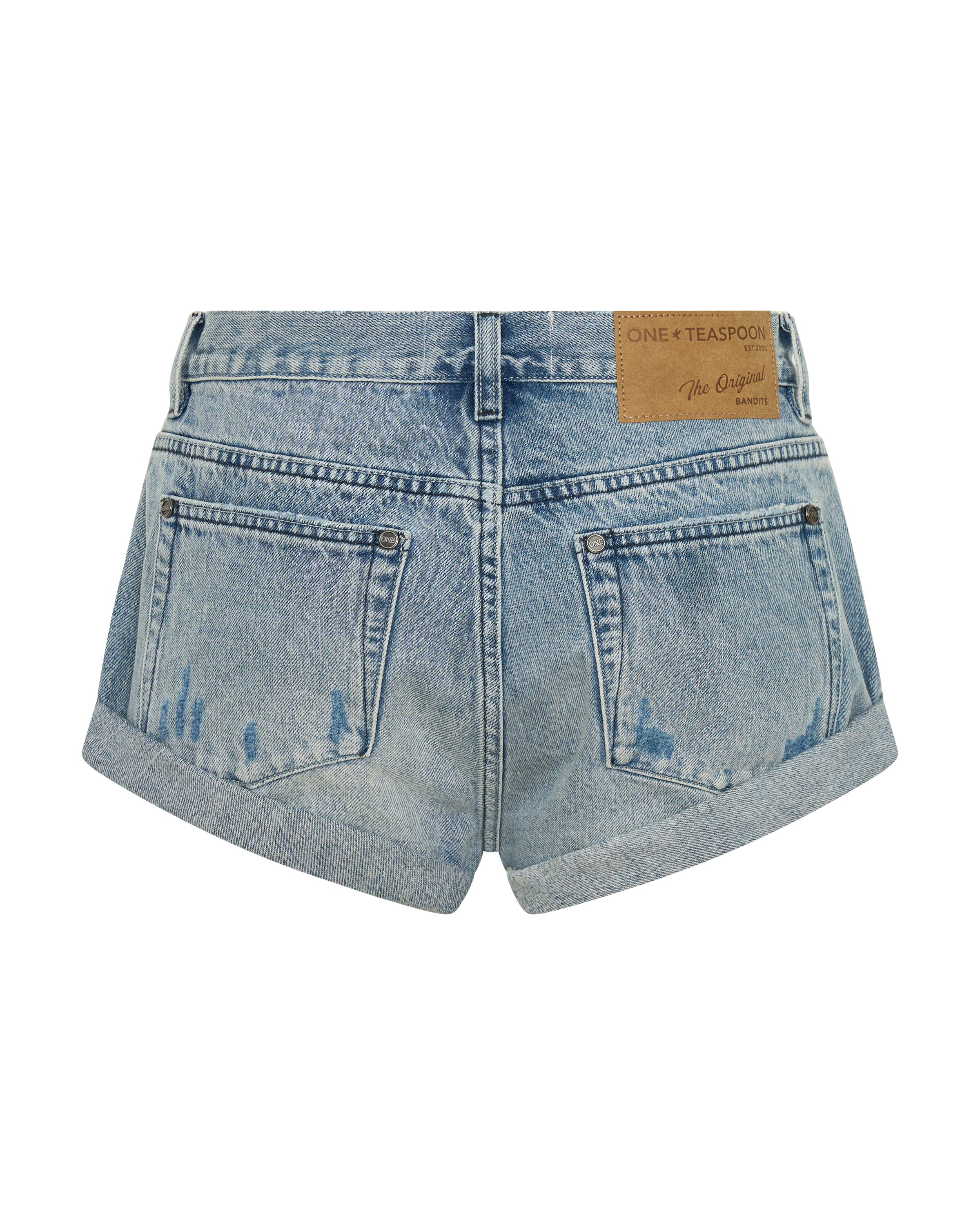 25ss XL brigade usa studded denim shorts