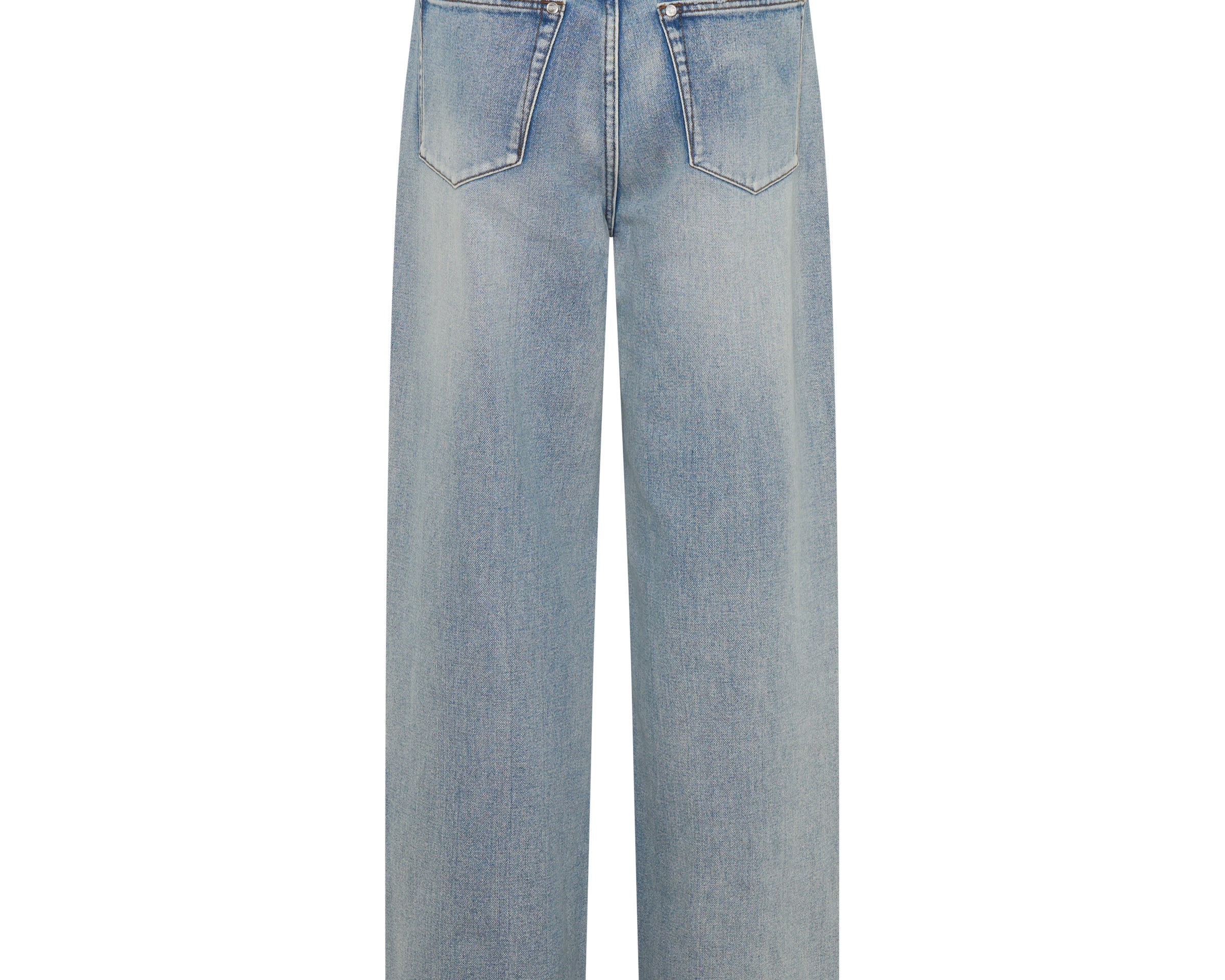 Baxters Mid Waist Wide Leg Denim Jeans - Hendrixe Blue