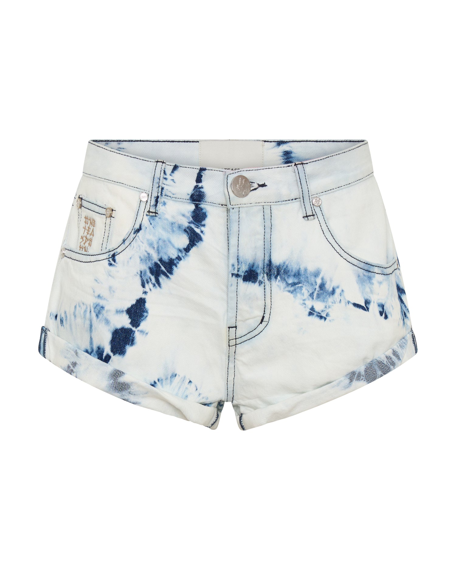 Revival Bandits Tie-Dye Low Waist Denim Shorts - Tie Dye Dreams