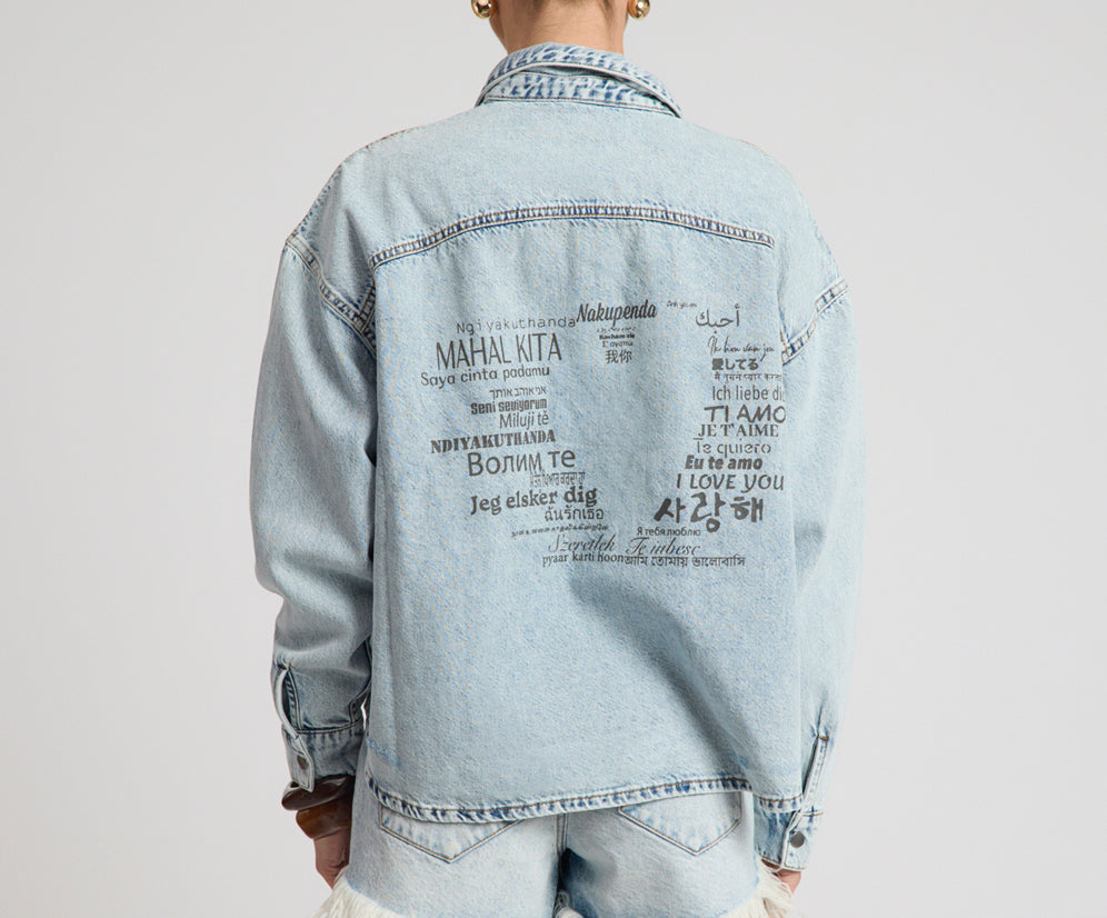 Je T'Aime Denim Shacket - Whisper Blue