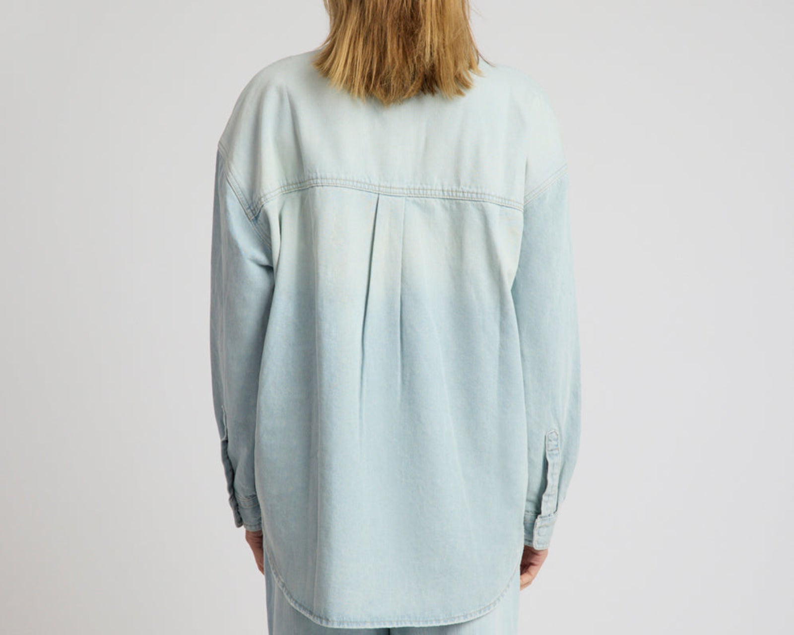 Daydream Oversized Denim Shirt - Sea Mist Blue