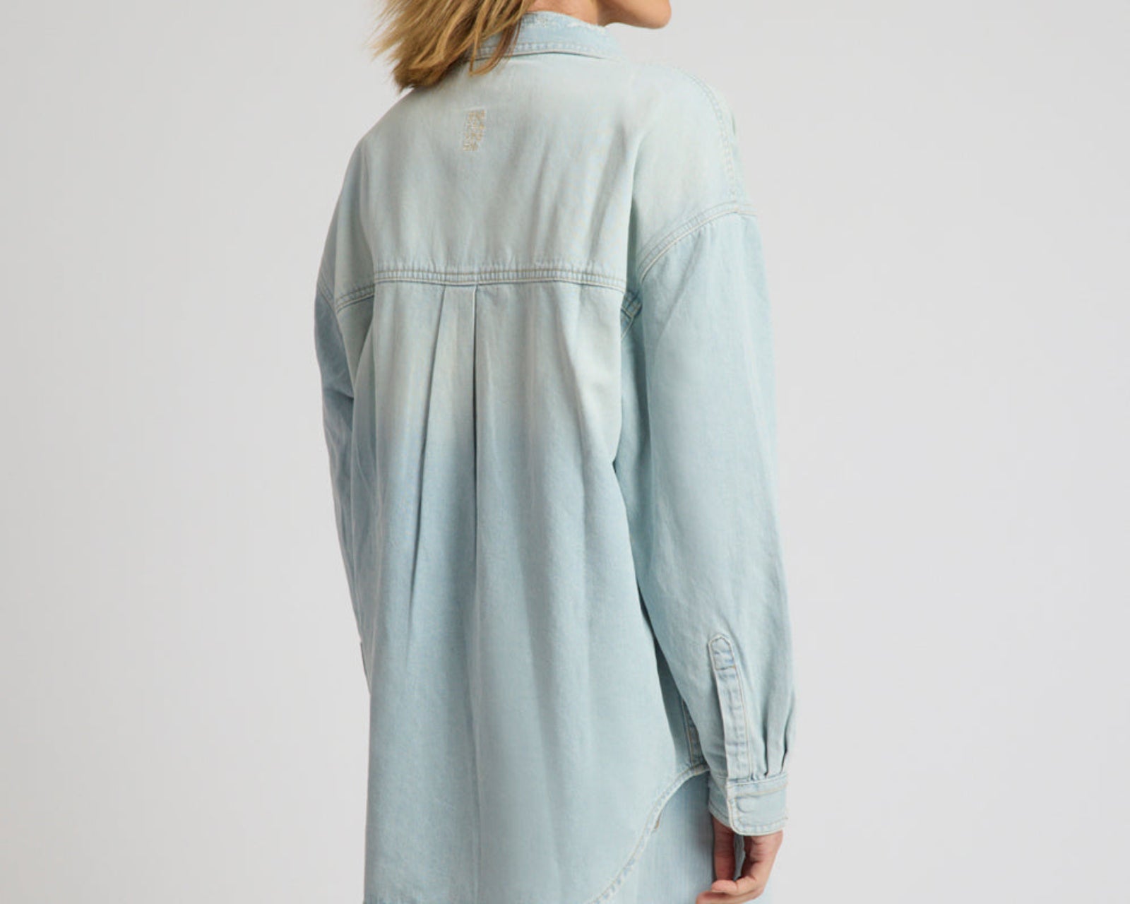 Daydream Oversized Denim Shirt - Sea Mist Blue