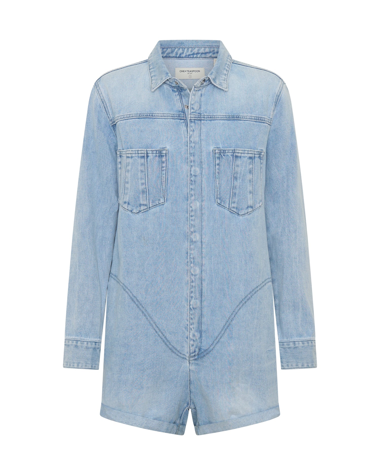 Prophecy Denim Jumpsuit - Blue Latte