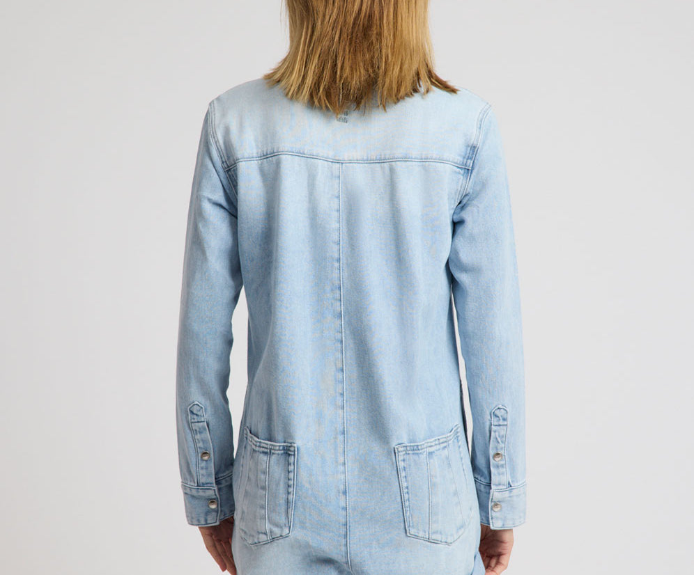 Prophecy Denim Jumpsuit - Blue Latte