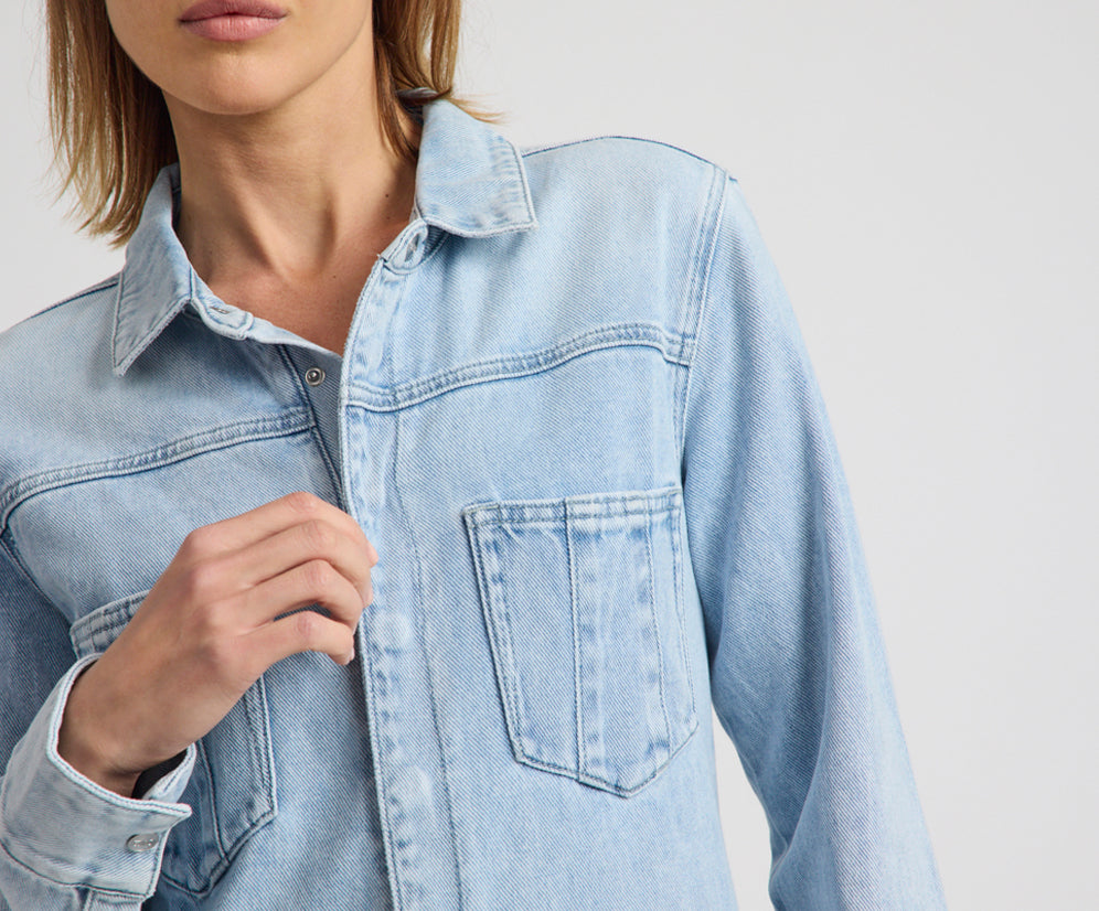 Prophecy Denim Jumpsuit - Blue Latte