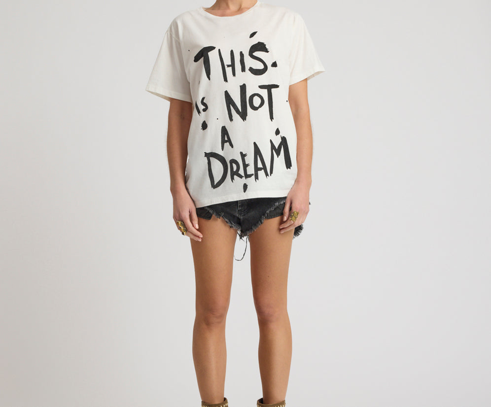 This Is Not A Dream Boyfriend Tee - White