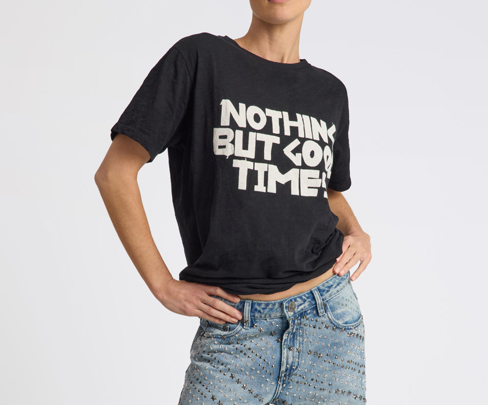 25th Anniversary Good Times Boyfriend Tee - Black
