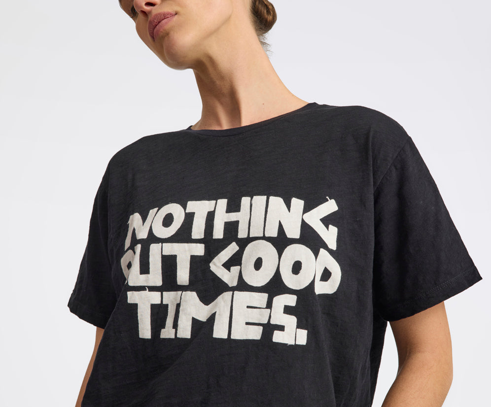 25th Anniversary Good Times Boyfriend Tee - Black