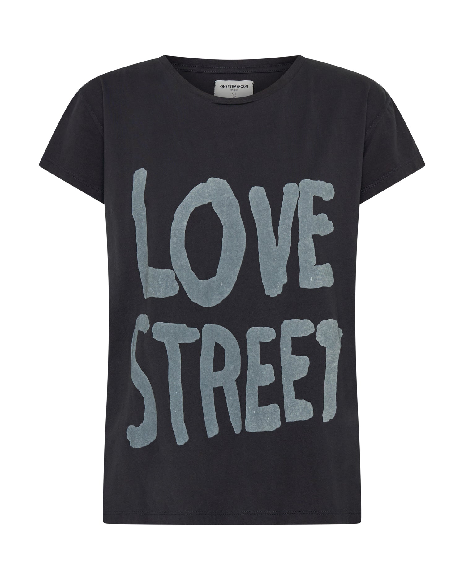 Love Street Classic Tee - Stone Wash Black