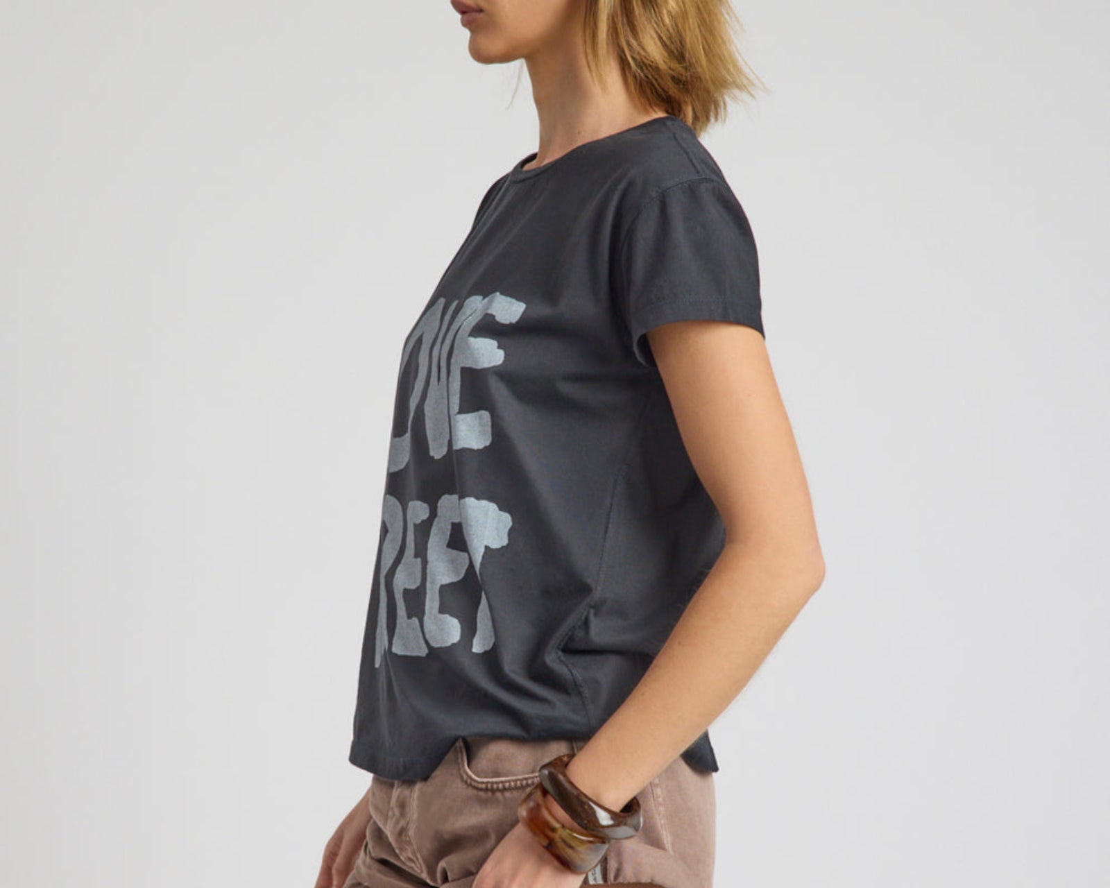 Love Street Classic Tee - Stone Wash Black