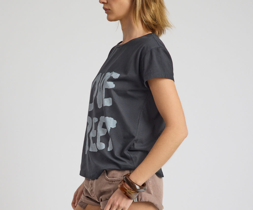 Love Street Classic Tee - Stone Wash Black