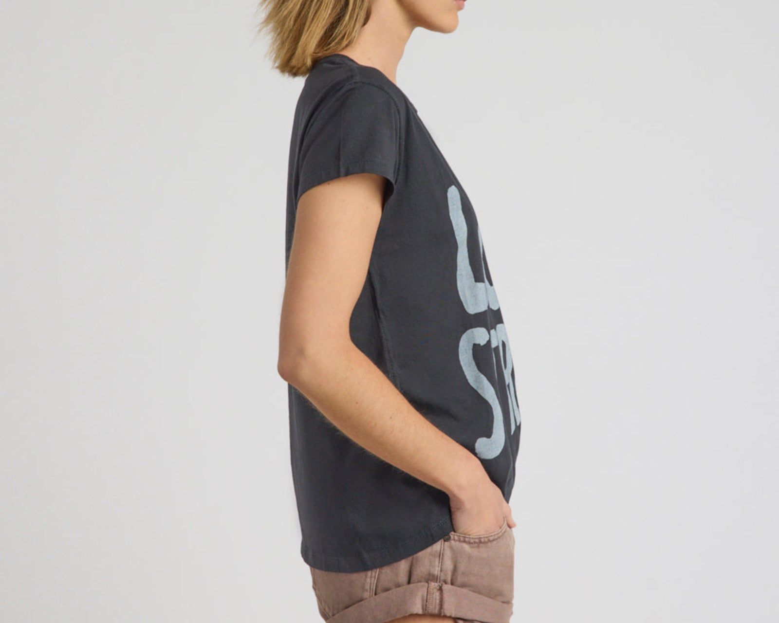 Love Street Classic Tee - Stone Wash Black