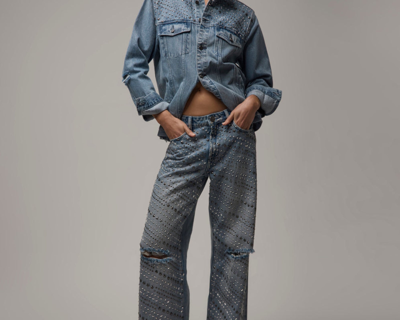 25th Anniversary Limited Edition Trucker Studded Denim Jacket - Salty Dog