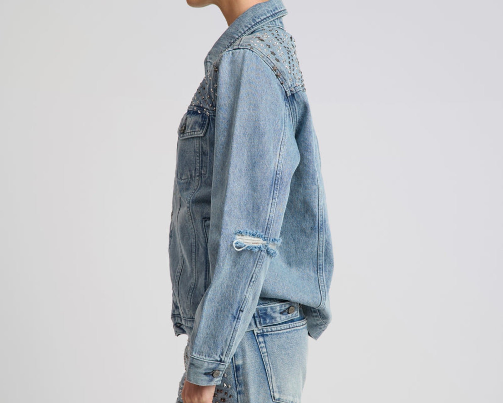 25th Anniversary Limited Edition Trucker Studded Denim Jacket - Salty Dog
