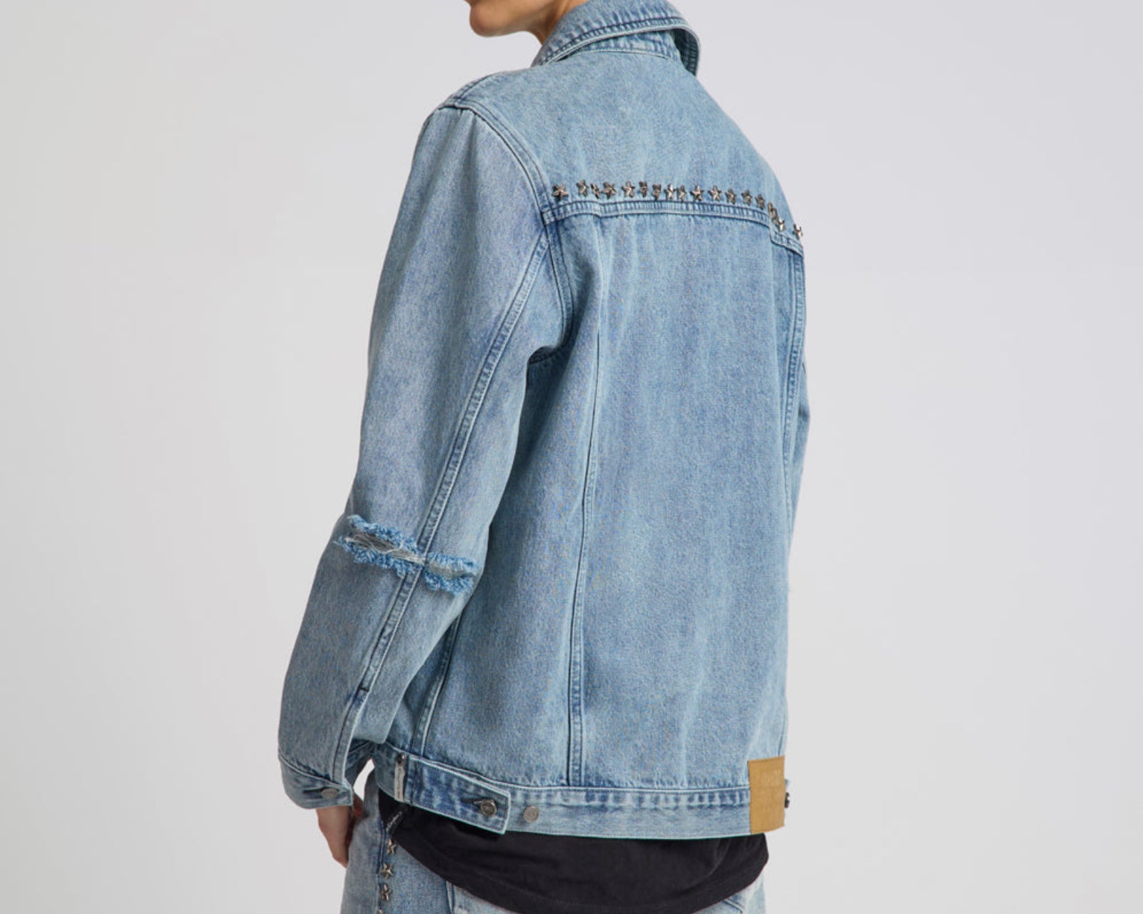 25th Anniversary Trucker Studded Denim Jacket - Salty Dog