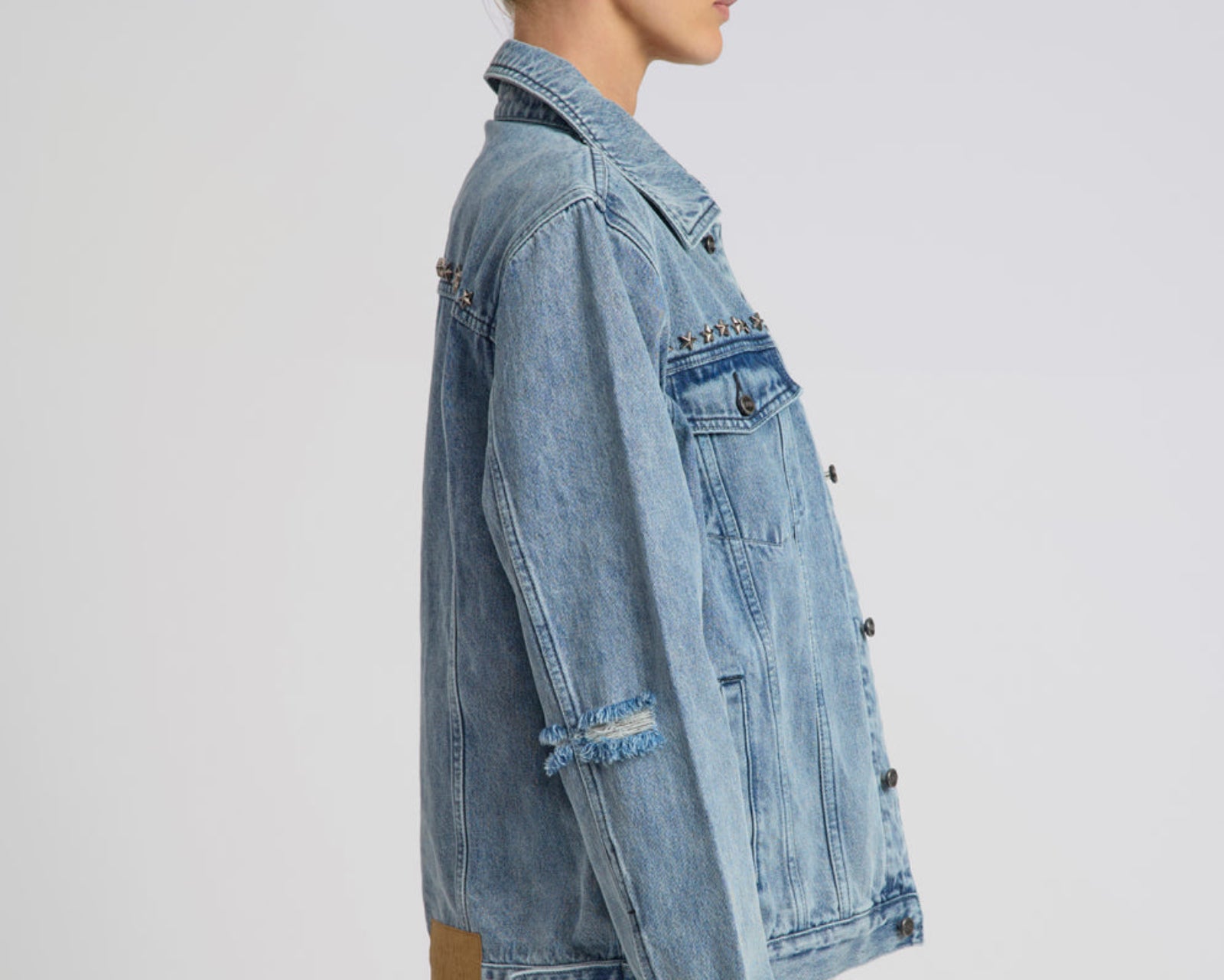 25th Anniversary Trucker Studded Denim Jacket - Salty Dog